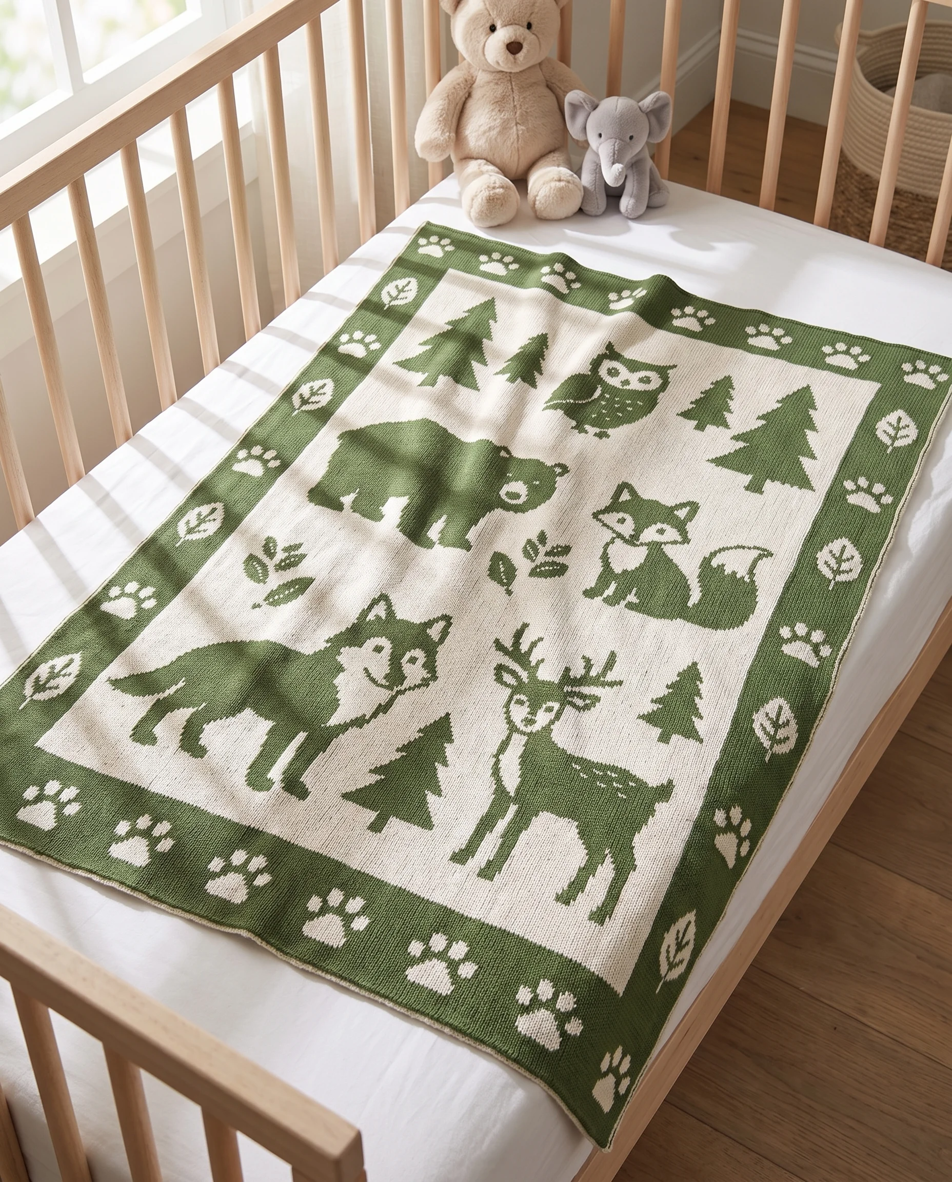 Babydecke Waldtiere