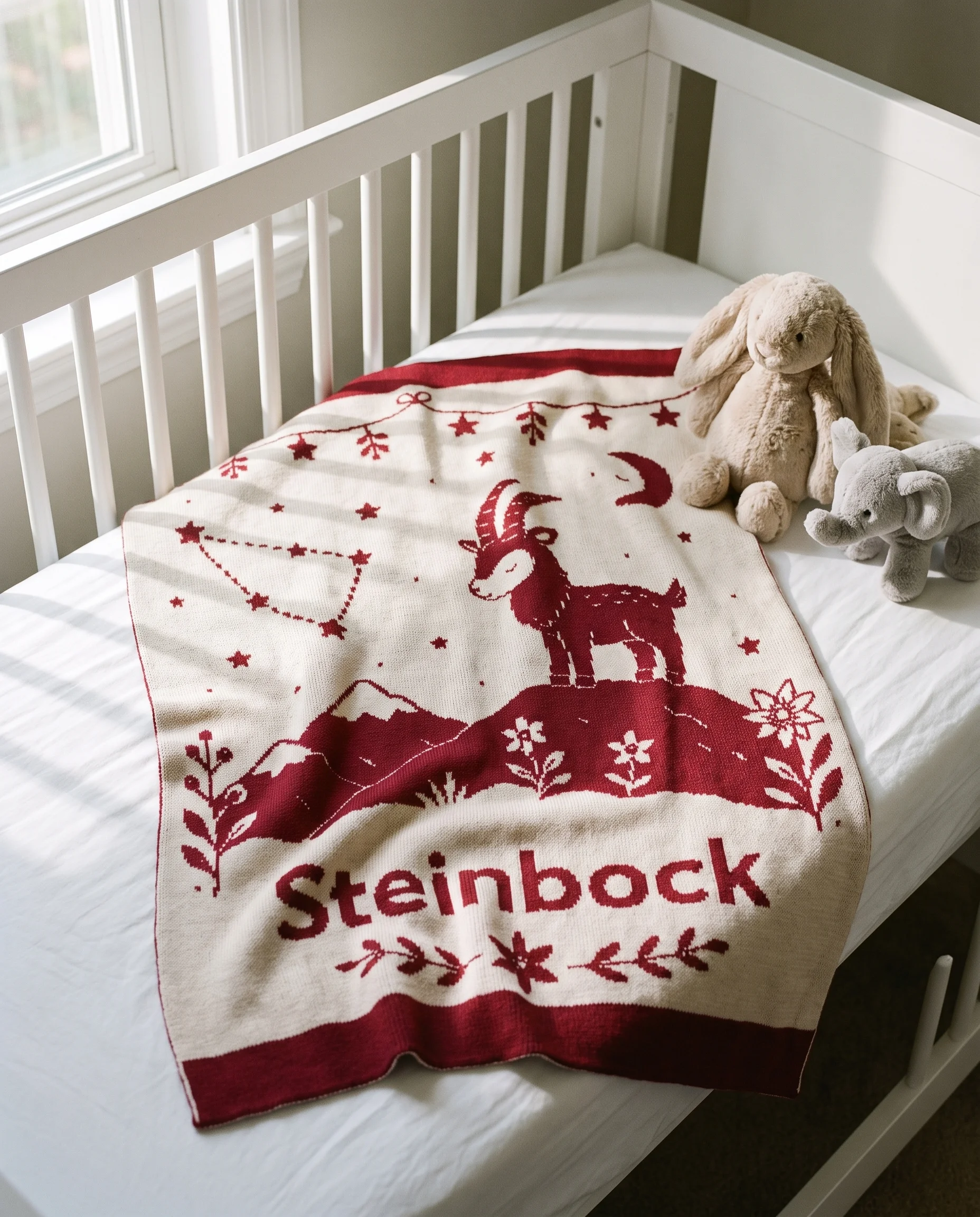 Babydecke Steinbock