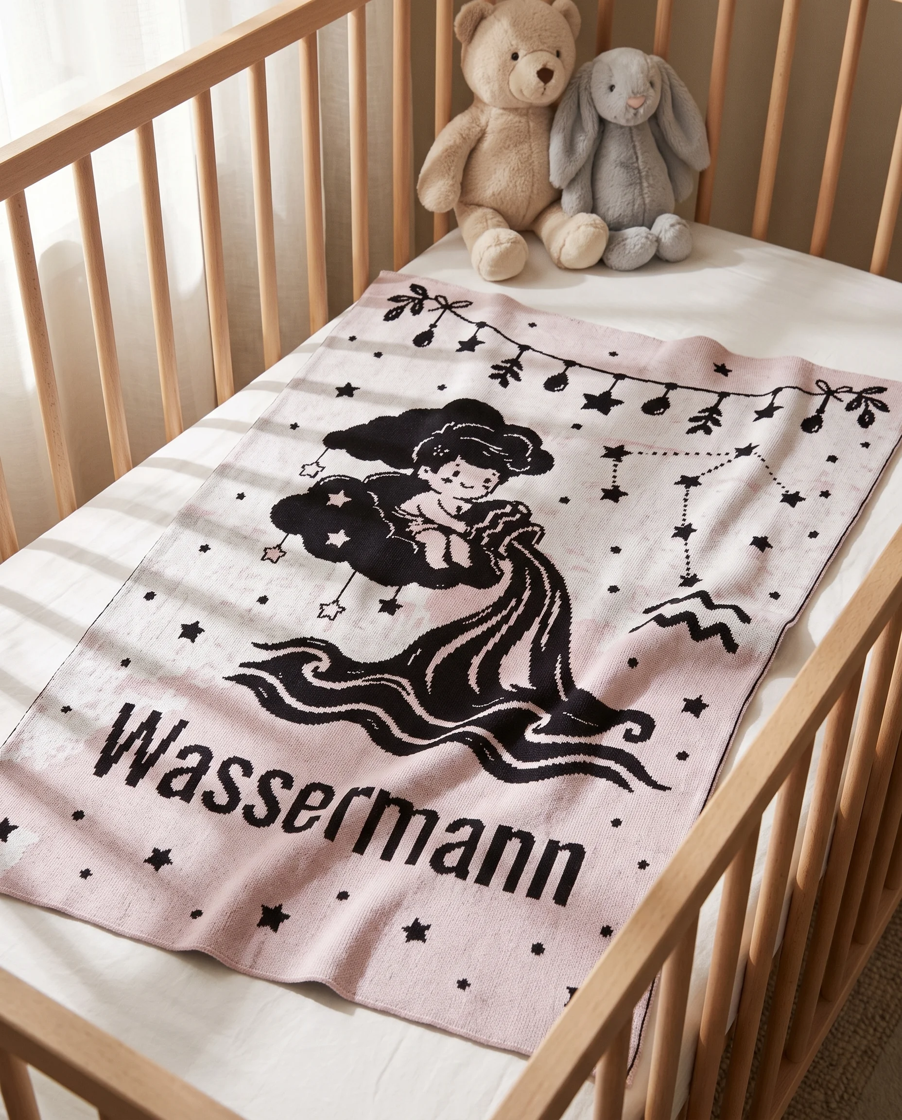 Babydecke Wassermann